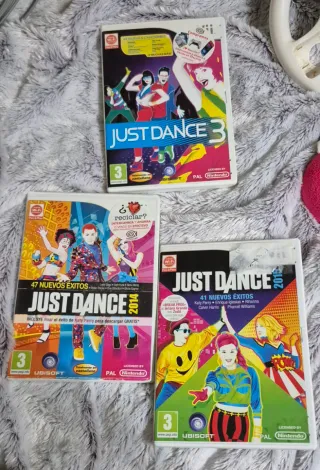 Nintendo Wii+3 just dance+wii sports+mandos+sensor