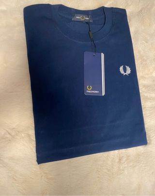 Camiseta Fred Perry Manga Corta Azul marino