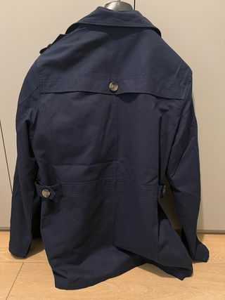 Trench uomo blu