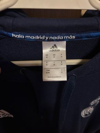 Sudadera Real Madrid Adidas Azul Talla M