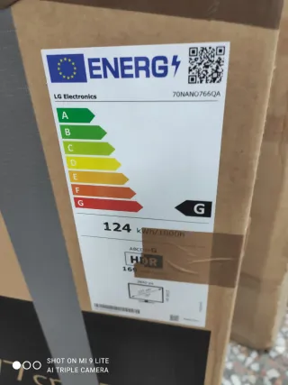 TV LG 70 pantalla rota