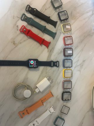 Oferta,apple watch 3 con 6 pulseras, 10protectores