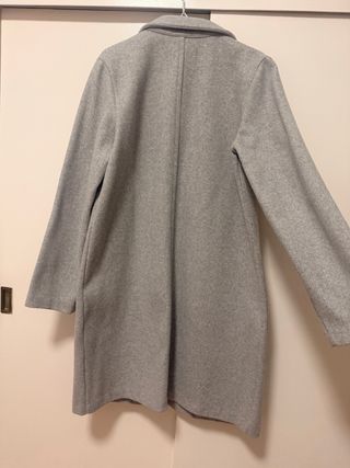 Abrigo paño gris Pull&Bear