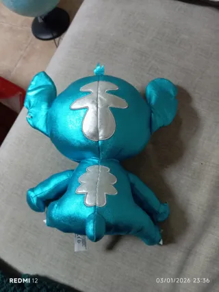 Peluche Stitch Azul y Plateado