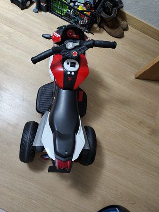 Moto Eléctrica Infantil Roja y Blanca