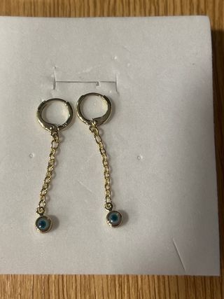 Pendientes Ojo Turco Laminado 14K