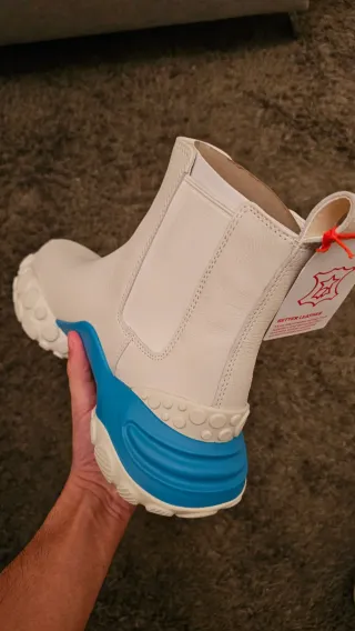 Botines Camper Piel Blancos