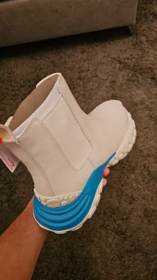 Botines Camper Piel Blancos