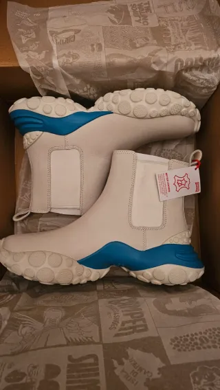 Botines Camper Piel Blancos