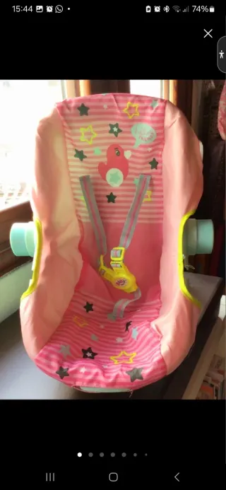 Portabebés y cochecito para muñeca