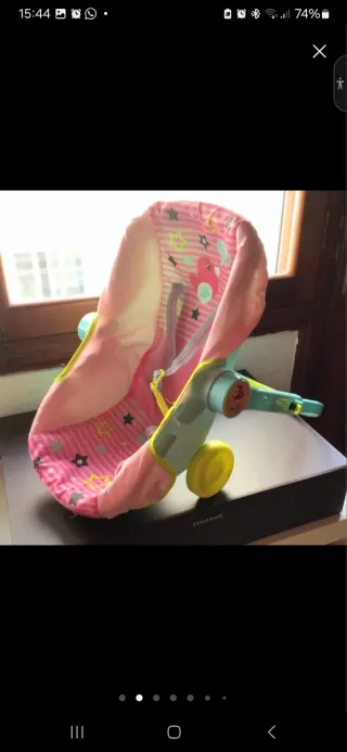 Portabebés y cochecito para muñeca
