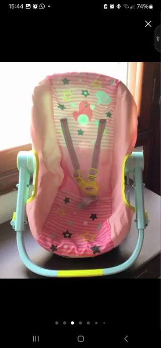 Portabebés y cochecito para muñeca