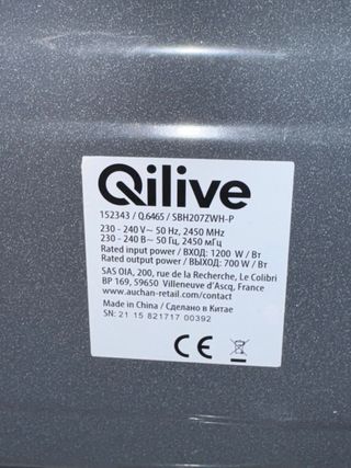 Microondas Qilive Negro