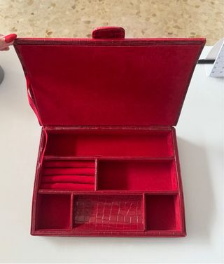 Joyero rojo con cierre