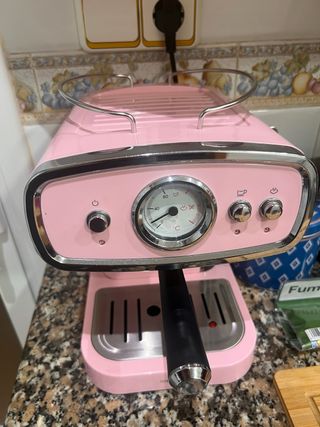 Cafetera Silvercrest Vintage Rosa
