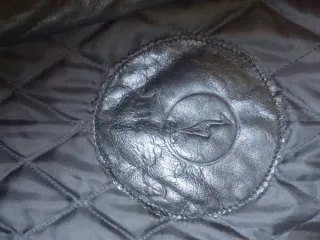 Cazadora Vintage Cuero Negra Marrón