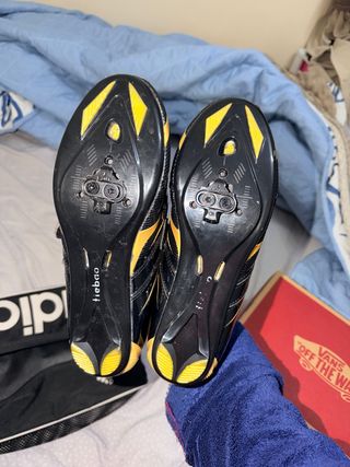 Zapatillas Ciclismo Tiebao SPD 40 Negras/Amarillas