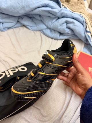 Zapatillas Ciclismo Tiebao SPD 40 Negras/Amarillas