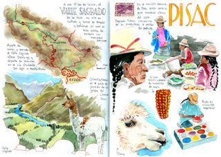 Cuadernos de Perú. Acuarelas de viaje.