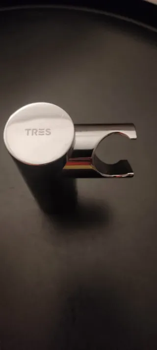 Soporte Ducha TRES Plata Metal