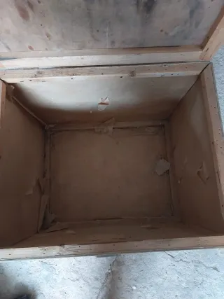 Baúl de madera vintage