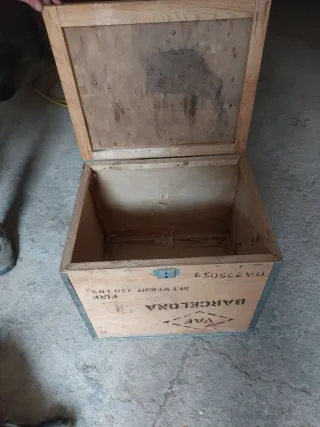 Baúl de madera vintage