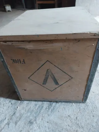 Baúl de madera vintage