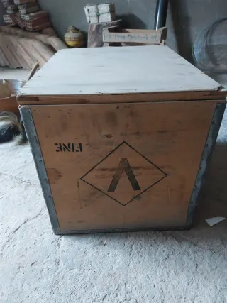 Baúl de madera vintage