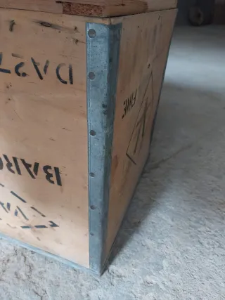 Baúl de madera vintage