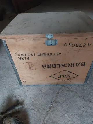 Baúl de madera vintage