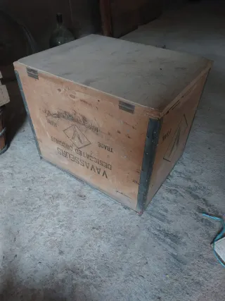 Baúl de madera vintage