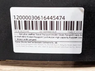 NUEVA Funda Pasaporte Piel Genuina