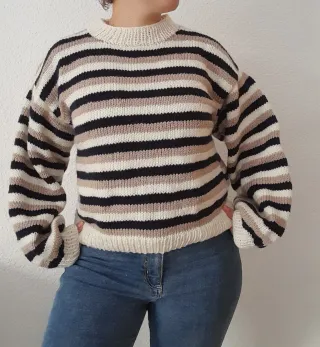 Jersey oversize tejido a mano