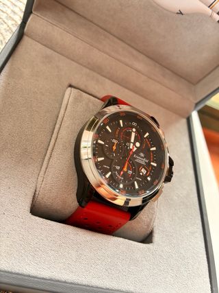 Reloj Kristian Kiel Negro y Rojo