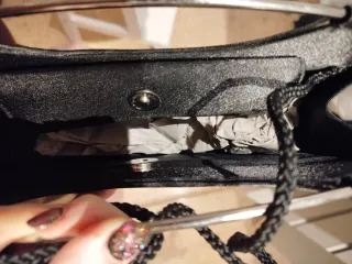 Bolso de fiesta negro retro