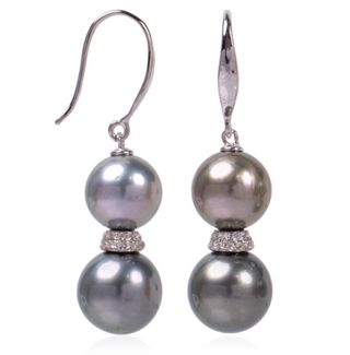 Pendientes Perlas Tahitian 9-10mm