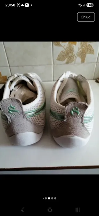 Scarpe Atlanta scamosciate e tela taglia 38