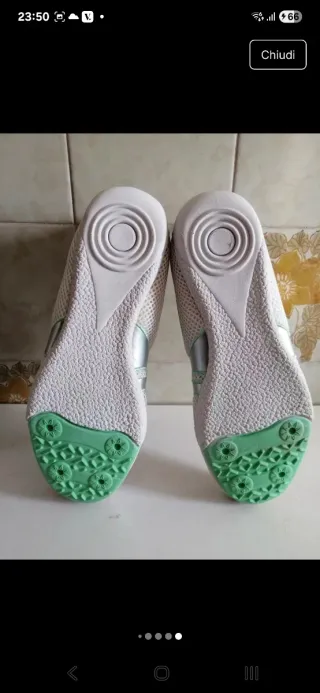 Scarpe Atlanta scamosciate e tela taglia 38