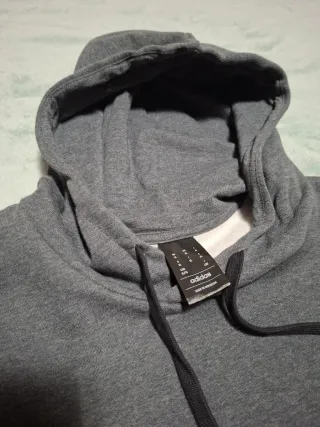 Sudadera Adidas Gris con Capucha