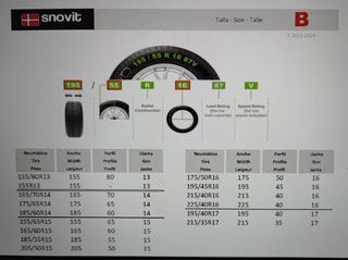 Cadenas Nieve B-talla, tela, textil, Fix&Go Tex