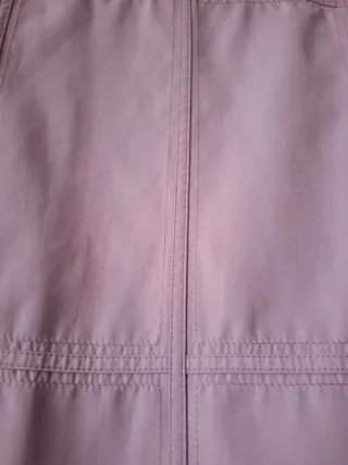 Parka rosa con capucha desmontable