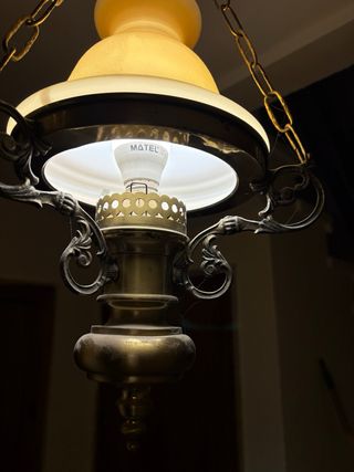 Lámpara de techo estilo quinqué