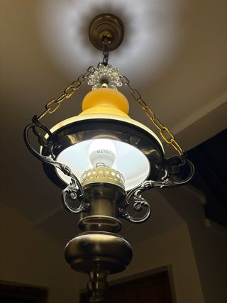 Lámpara de techo estilo quinqué