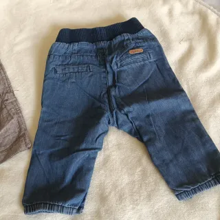 Calça ganga bebé com abertura fácil