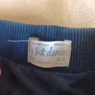 Calça ganga bebé com abertura fácil