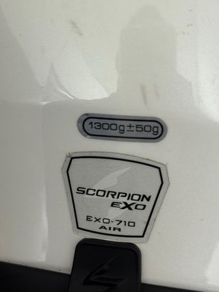 Casco Moto Scorpion EXO-710 Air Blanco