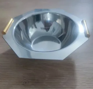 Ciotole Acciaio Inox con Manici Oro