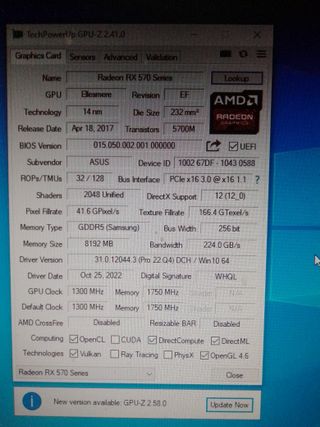 ASUS ROG Strix RX570 8GB GDDR5