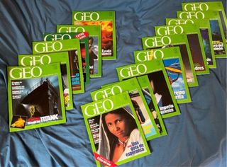 Lote de revistas GEO años 80