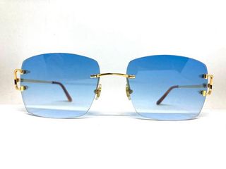 Gafas Cartier Signature C Azules Doradas